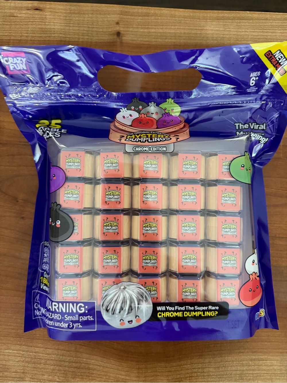 Mystery Dumplings Chrome Edition Collectible Toy Set - Pink